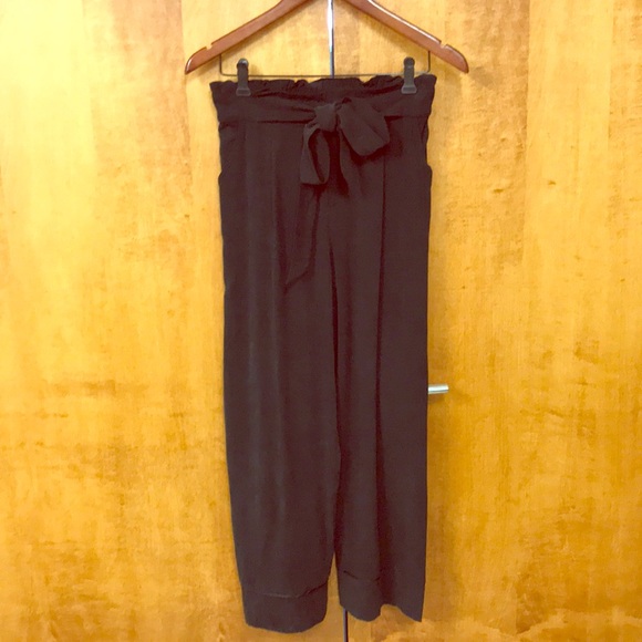 Heartloom cropped wide leg black pants. XS - Picture 1 of 10